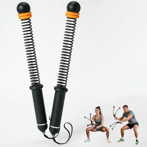 Justerbar replös stridsrep, 2 stycken bärbara viktade rep utan rep för fitness gåvor tonåringar, ändlösa rep tränare hopprep tung, helkroppsarbete (svart)