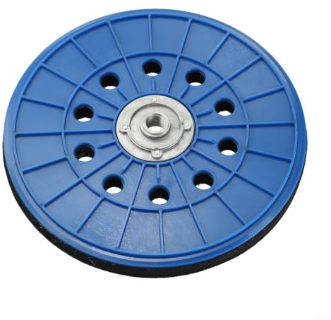 Stödplatta 210 mm 9 tum med 14 mm gänga och 10 hål för gipsskivor dammfri snabbbyte PP blå reservdel för gipsskivor vägg tak renovering för byggarbetsplatser hantverk för proffs