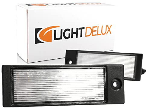 LIGHTDELUX LED registreringsskyltbelysning Plug & Play Canbus med E-godkännande