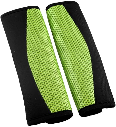 Sakura SS5323 Almohadillas para cinturón de Seguridad, Verde