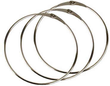 BigDean 3x Warenring Schlüsselring 150mm Ring mit Schnellverschluss