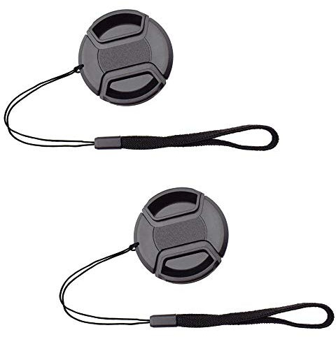 ULBTER 37mm Tappo Coprilente Copriobiettivo Coperchio con custode per Obiettivo Olympus 14-42mm 1:3.5-5.6 per Fotocamera Olympus OM-D E-M10 Mark III II E-PL9 E-PL8 E-PL7 E-PL6 E-PL3 E-PL2-2 pezzi