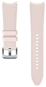 Samsung Bracelet de Montre Hybride en Cuir – Bracelet Officiel Watch – 20 mm – M/L – Rose