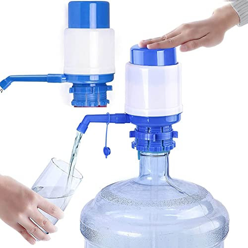 2Pcs Water Dispenser Pump 5 Gallo, Water Cooler Dispense, Manual Hand Water Bottle Pump, for 2-6 Gallon Mineral Water Kettle, Portable Chillers Fountain Dispenser, for Home Kitchen Office Camping