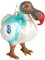 BRUBAKER Dodo Weihnachtskugel aus Glas - Handbemalt und Mundgeblasen - Christbaumschmuck Lustig - Vogel Christbaumkugel Figur Weihnachtsdeko Anhänger - Deko Baumkugel