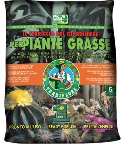 TERRIFLORA Terriccio piante grasse, conf. 5 lt