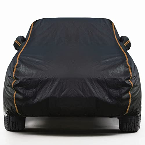 Auto Abdeckplane Wasserdicht für Audi A1 Sportback, Autoplanen & Garagen Car Cover Autoschutzdecke Autoabdeckung Vollgarage Winter(Schwarz)