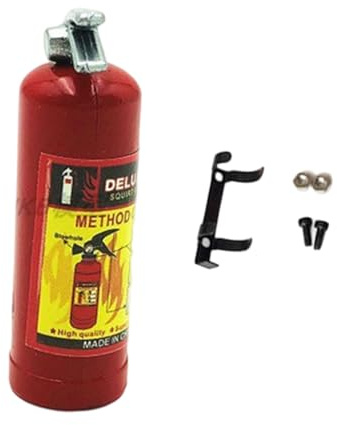 Xuanxi Extintores de simulación auténticos, accesorio para control remoto todoterreno, decoración de coche, modelo de competición, piezas de exhibición