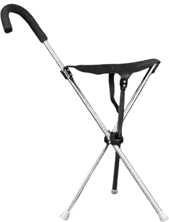 Bastone da Passeggio con Sedile Leggero e Portatile