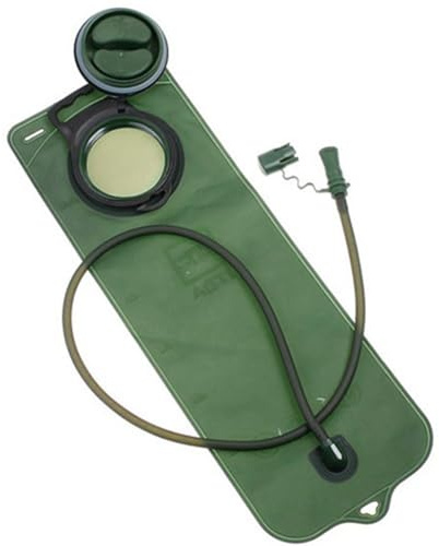 MoSundi Sacca idrica da 3 litri con boccaglio in silicone a prova di perdite, per ciclismo ed escursionismo, per bere a mani libere, tubo da 100 cm, verde