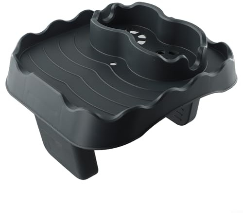 Porte-gobelet gonflable pour piscine et plateau antidérapant réglable pour mur de spa, adapté pour un placement sécurisé des boissons et des collations (gris)