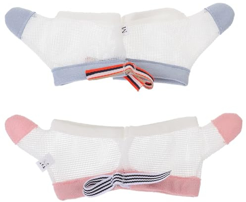 ULTECHNOVO Guantes para Bebés para Evitar Chuparse el Dedo Reutilizables de Nylon, 2 Pares y Corregir la Succión en Pequeños