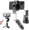 Bauzrryi Stabilisateur Cardan Smartphone avec Éclairage et Télécommande Bluetooth - Perche Selfie Portable pour Vidéo Vlog, Compatible Android/iOS, Idéal pour Vlogging, Youtube et Vidéo en Direct