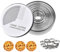 FINEVERNEK 12Pcs Cortadores de Galletas Redondo, Juego de Cortadores de Repostería de Acero Inoxidable,Antiadherente, Utensilios de Pastelería de Bricolaje para Pasteles, Galletas y Donas