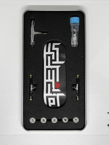 LEEFAI Pro Fingerboard Set up (Complete) Handmade Maples Wood 5 Plys 34 * 98mm Op3ra V1 -Medium Concave Medium Kick -UV Printing Graphic-The <3 Mate