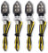 DIYoung 4 x Indicateurs de Moto LED, Mini lumières de Moto étanches 12 V, Approuvé E pour Moto, Voitures à pédales