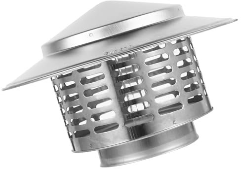 HOLIDYOYO Copertura Antipioggia Per Esterno in Metallo Per Sfiato Antineve