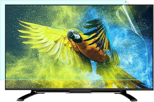 CNPRAZ TV Screen Protector Filter Film - Filter Out Blue Light Anti UV Monitor Protector Panel for 75-85 inch LCD,LED,OLED,QLED 4K HDTV and Curved Surface/Clear / 77inch 1722x993mm