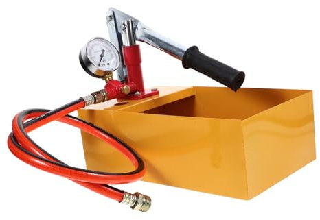 Veemoon 25kg Bomba Prueba Hidráulica Manual Para Presión Agua Dial Grande y Clara Lectura Aluminio Duradero Para Test De Tuberías y Válvulas Industriales