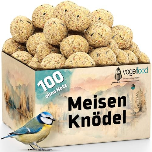 Vogelfood 100 Meisenknödel ohne Netz Marke Vogelfood Vogelfutter Fettfutter