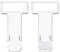 Hallenwerk Parkscheinhalter Clip Zettelhalter Halter für Parkschein Parkausweis Bewohnerausweis Zettel Notizen für die Windschutzscheibe von Auto selbstklebend transparent (2X Stück Set)