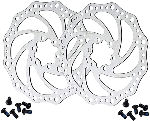 D Dymoece 2 Pcs Bike Disc Brake Rotors with 12 Bolts 140mm/160mm/180mm/203mm for MTB Mountain Road Bicycle BMX