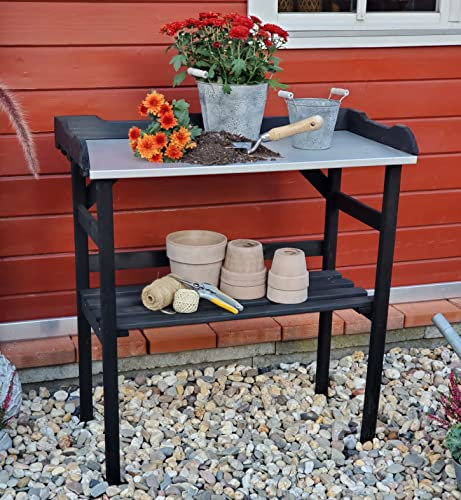 Promadino Pflanztisch klein mit verzinkter Arbeitsfläche
