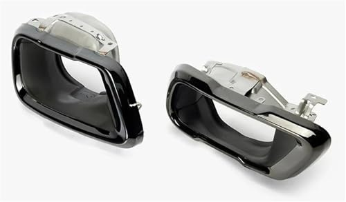 dzstnbhd Punta Silenciador 1 Par De Puntas De Silenciador De Escape Cromadas Y Negras Conjunto De Embellecedores De Tubo De Extremo para X5 G05 2019+ Accesorios Auto