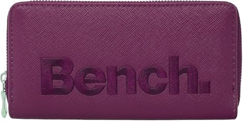 Noey & Lou Bench Damen Geldbörse XXL Portemonnaie Große Brieftasche Reißverschluss Clutch Münzörse (Lila)