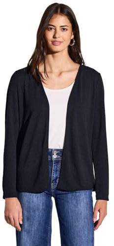STREET ONE Damen A322908 Strick-Look Jacke, Deep Blue, 38 EU