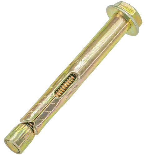 10 Pieces Expansion Bolts – Hexagonal Outer Expansion Sleeve Screws for Concrete and Masonry Wall Fixing (M8 x 80mm)