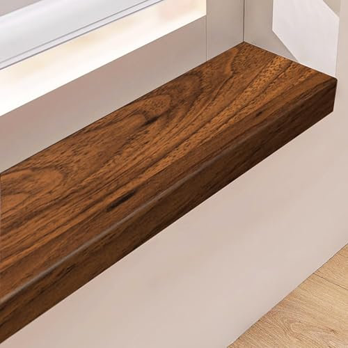Fensterbank Abdeckung Innen, Acryl-Kunststoff Fensterbrett Innen, Innenfensterbank FensterbäNke für Fenstersims Renovierung/Deko, Kratzfest Wasserdicht, Nach Maß(E,60x12cm(23.6x4.7in))