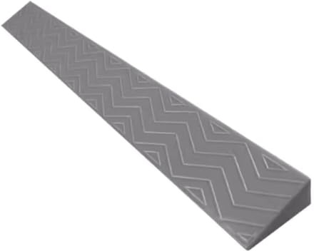 5 cm hög tröskelramp, miljövänligt material, rullstolsanpass, halkfri trottoarramp för fordon, lämplig för rullstolar, skotrar (Gray, 100 x 12 x 5 cm)