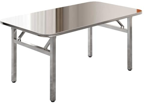 Arbeitstisch aus rostfreiem Stahl, klappbare kommerzielle Vorbereitungstisch, Hochleistungs -Workstation für Küche, Workshop, Garage, Büro, Zuhause - Langlebiges und vielseitiges Design