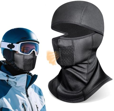 Kisstta Vindtät vattentät varm balaclava för kvinnor och män, UV-skydd stormmask, skidmask för cykling, motorcykel