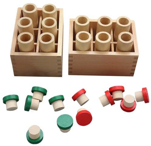 Générique Cylindres Sonores - Educatif en Bois Interactif,Boîte à Sons pour l'Apprentissage Auditif des | pour Maison Intérieur Maternelle Anniversaire Noël Divertissement
