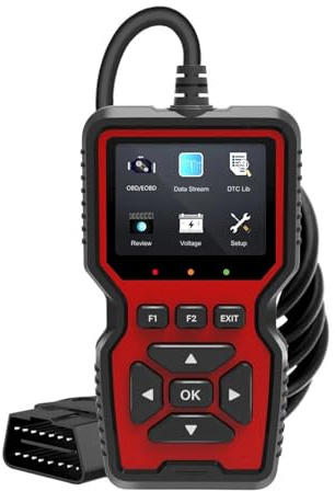 FJLKGDSP Escáner OBD2 OBDII V519 con Pantalla a Color, multilingüe e Impresora. Dispositivo de diagnóstico