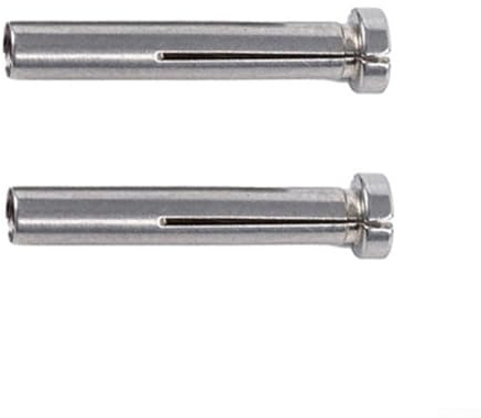 2 Stück Spannzangen/Gravurbohrfutter-Bohrhülsen-Konverter, 3 mm auf 2 35 mm Schaft, Edelstahl, Spannzangenreduzierer für elektrische Bohrmaschinen-Zubehör