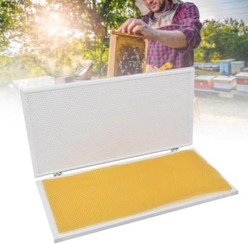 Bivax-präglingsmaskin, handmanövrerat biodlingsverktyg för att skapa vaxkaka, lätt att ta bort med metallstödplatta, 4,7 mm design