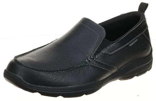 Skechers Mocassins Harper Forde pour Homme Coupe décontractée, Noir, 6.5 XX-Wide