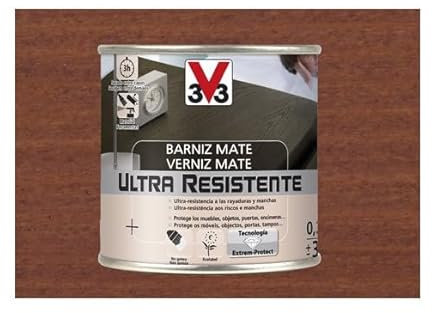 BARNIZ MADERA INTERIOR V33 Sapelly Mate, 0.25