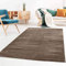 Taracarpet Kurzflor-Designer Uni Teppich extra weich fürs Wohnzimmer, Schlafzimmer, Esszimmer oder Kinderzimmer Gala braun 160x230 cm