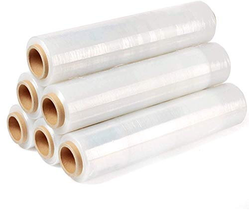 Stretchfolie vippfolie transparent 300 m x 20 min x 500 mm folierulle förpackningsfolie pallfolie 1x Rolle