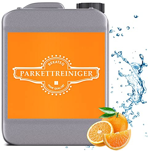 Parkettreiniger 5l - Bodenpflege Reiniger für Holzboden geölt/gewachst/versiegelt, Kork, Linoleum, Vinyl, Stein- und Schieferboden, Fliesen, Marmor - entfernt Wachs, Öl, Fett - BEKATEQ BK-115