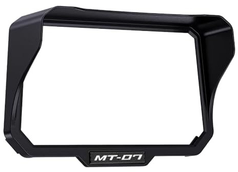 LLIDFONK Para MT07 MT 07 MT-07 FZ07 2025 2026 Accesorios motocicleta salpicadero parasol TFT sombrero de instrumento visera cubierta protectora (negro)