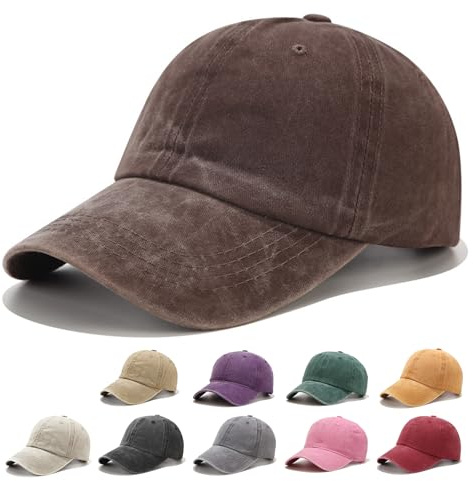 Fuantuda Retro Gorra Beisbol, Gorra Unisex de Tamaño Ajustable, Gorras Beisbol 100% Algodón, Visera para Mujer, Gorras de Hombre Verano Transpirable para Hombres y Mujeres