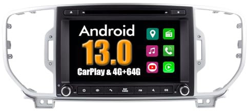 RoverOne Sistema Android Coche Reproductor de DVD para Kia Sportage 2016 2017 con Radio Navegación GPS Estéreo Multimedia Bluetooth USB MirrorLink
