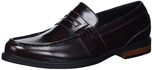 Nunn Bush Homme Lincoln Classic Penny Mocassins à Enfiler, Bordeaux Poli, 42 EU Large