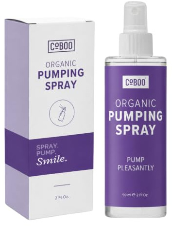 CoBoo Pumping Spray 2 Fl Oz | Organic Skin Lubricant for Breast Pumping | Pump Flange Spray for Breast Shields | Vegan & Lanolin Free, Made in USA | Helps Sore Nipples & Clogged Milk Ducts | Breast Pumping Spray, Vegan & Lanolin Free, Made in USA, Helps Sore Nipples & Clogged Milk Ducts, 2 fl oz