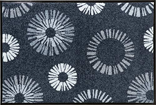 Erwin Müller Fußmatte Konz, Schmutzfangmatte, Sauberlaufmatte grau Größe 75x120 cm - rutschfest, langlebig, pflegeleicht, für Fußbodenheizung geeignet